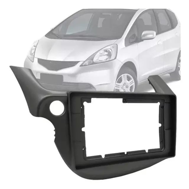 Moldura 2 din 10 Polegadas Honda Fit 2009 a 2013