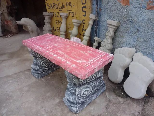Bancos de concreto sem encosto  - Foto 4