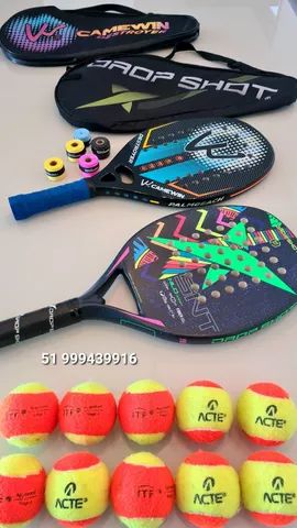 Raquetes Beach Tennis - Kit 2 jogadores - Foto 3