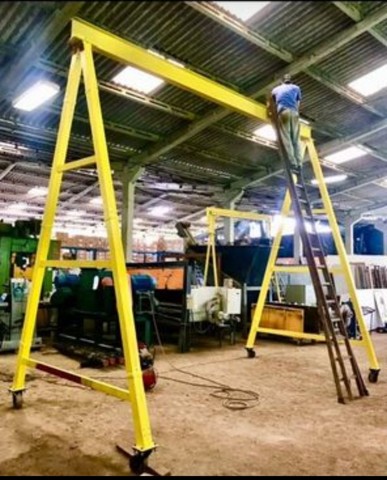 Portico móvel rolante 5 ton / 4,45m x 5,10m (A x L) / portico para talha - Foto 2