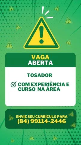 Vaga de emprego - Tosador 