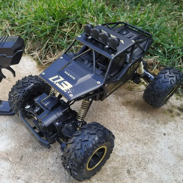 Carro De Controle Remoto 4x4 6wd Rock Crawler 2.4ghz 10km/h em