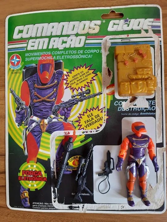 Comandante Destruição Comandos em Ação Estrela Força Eletrônica gi joe