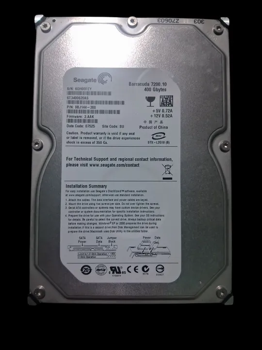 HD Seagate Barracuda 7200.10 400GB
