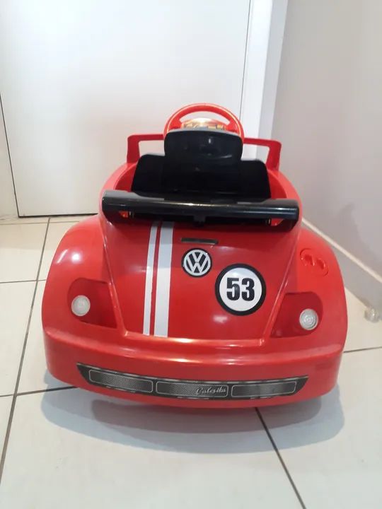 Fusca de Brinquedo para Empurrar - Vermelho - Foto 4