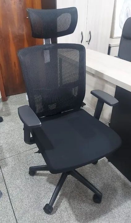 Cadeira Presidente Flex com Tensor Lombar - Cadeira Presidente Telada - Foto 4