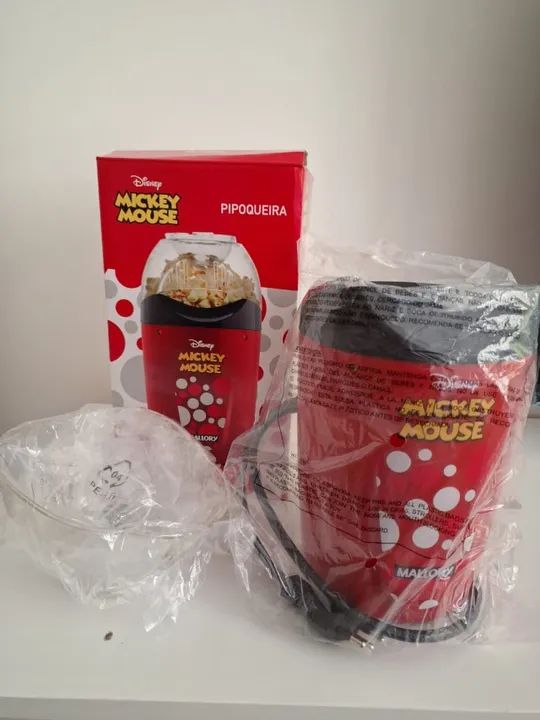 Pipoqueira Mickey Mouse - NUNCA USADA