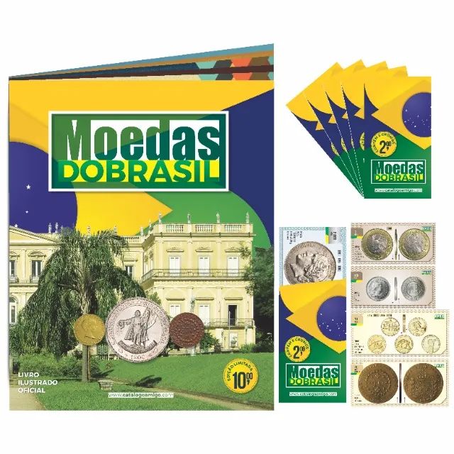 Álbum De Figurinhas Moedas Do Brasil - Completo!!! 348 Figur - Foto 3