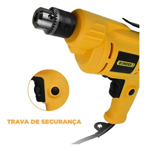 Furadeira Elétrica com fio 220V 700W Bomder Bom-9520/21  - Foto 2