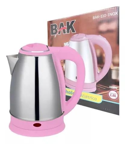 Chaleira Eletrica1.8l 1100w Bak-110-inox - Foto 3