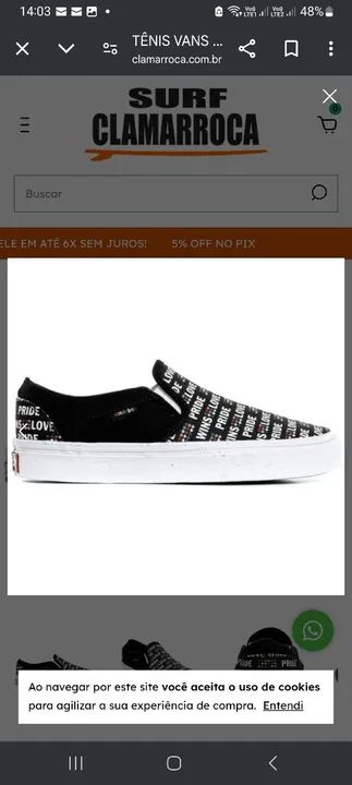 Tênis Vans Slip On Asher Pride Love Wins - Novo - Foto 3