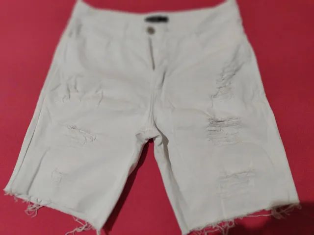Bermuda Jeans Pool Branca - Foto 5