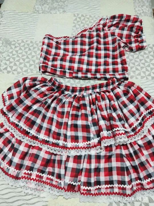 Roupa caipira feminina o conjunto - Foto 2