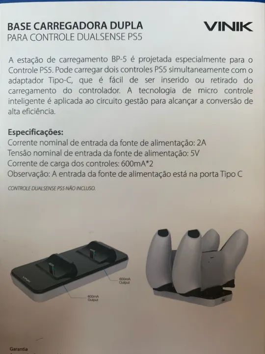 Base carregadora p/ Dualsense (PS5) - Foto 3