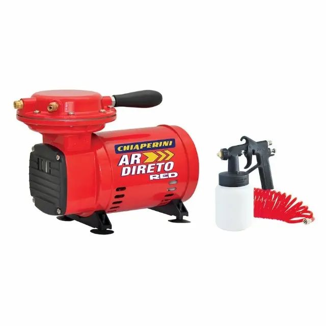 Motocompressor de Ar Direto Red 2,3 Pés 40PSI Mono Bivolt com Pistola e Mangueira - Foto 2