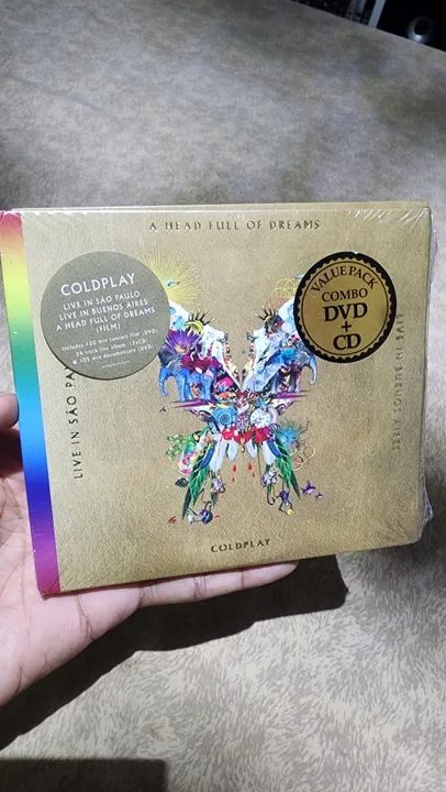 Dvd + CD Coldplay A Head  Full Of Dreams Lacrado 