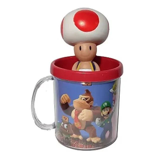 Boneco Toad + Caneca Personalizada Super Mario - 10cm  - Foto 3