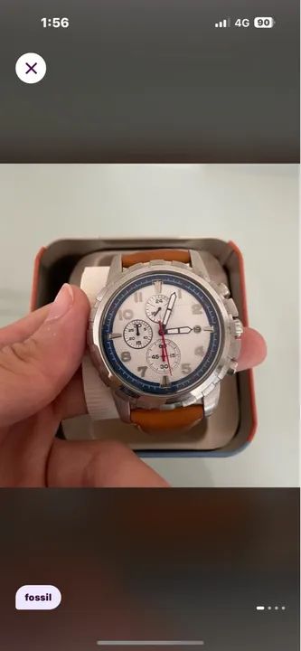 Relógio Fossil Masculino em Couro