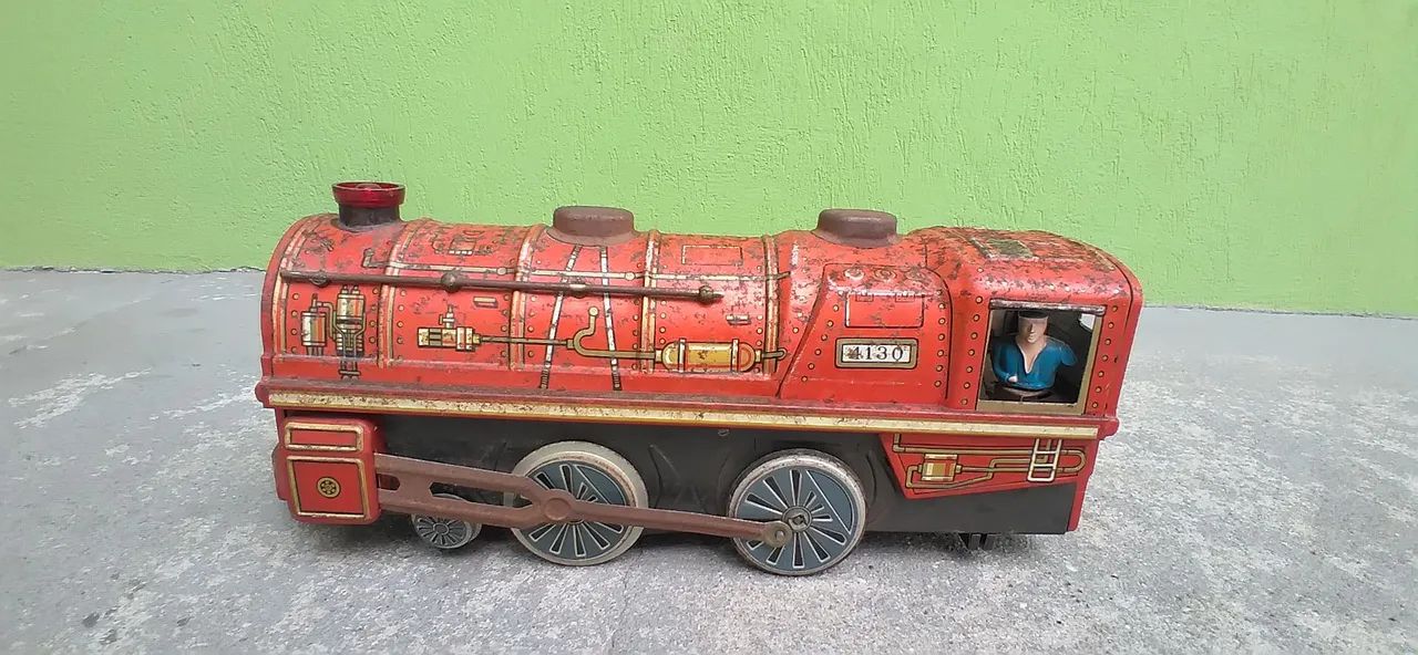 Trem de Ferro Brinquedo Antigo Anos 60 - Foto 3