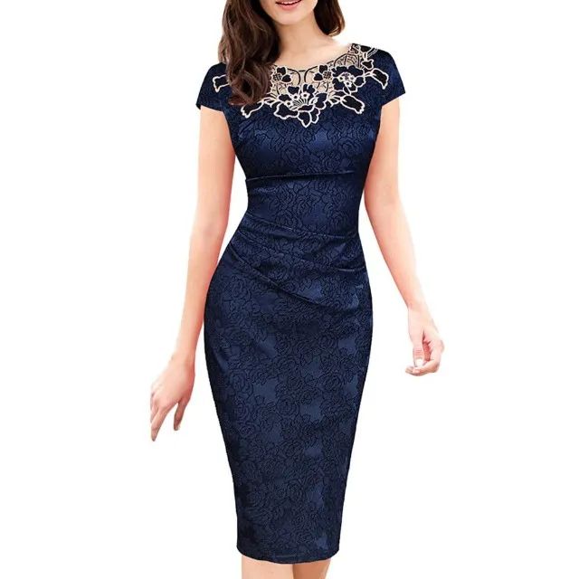 Vestido Midi Drapeado Detalhe Bordado - Foto 3