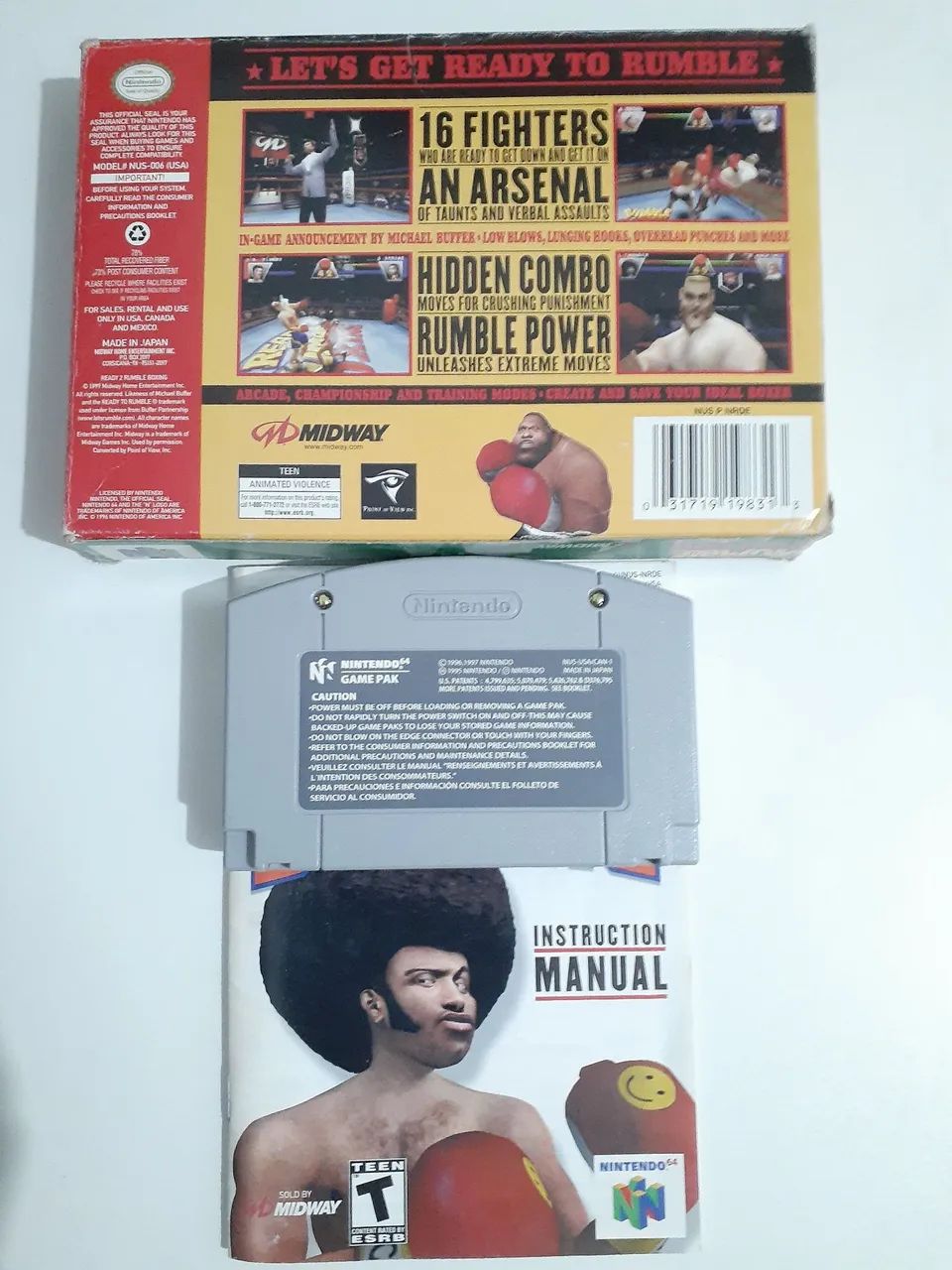 Ready Rumble Boxing Nintendo Jogos de Vídeo Game Capão