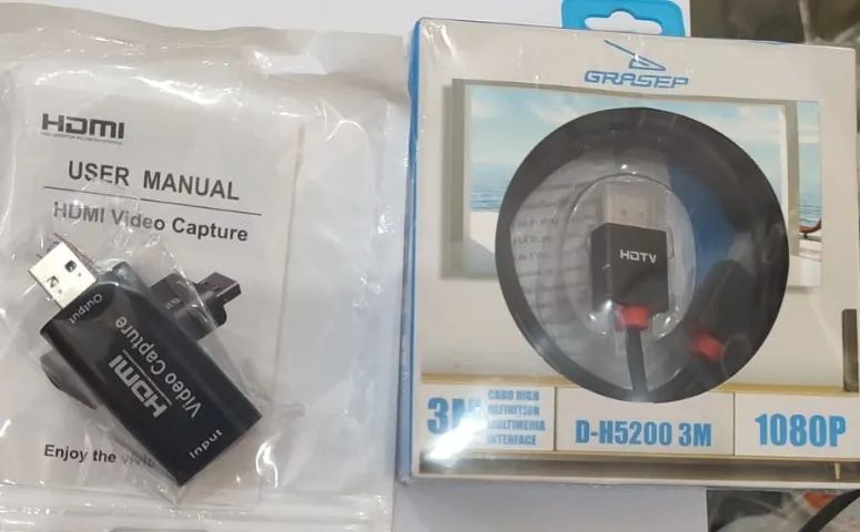 Placa de captura mais case para hd 