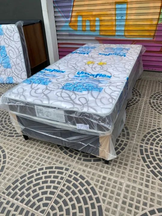 Conjunto box colchão d33 Novo  - Foto 4