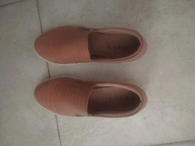 Slip on couro legitimo nude - Foto 2