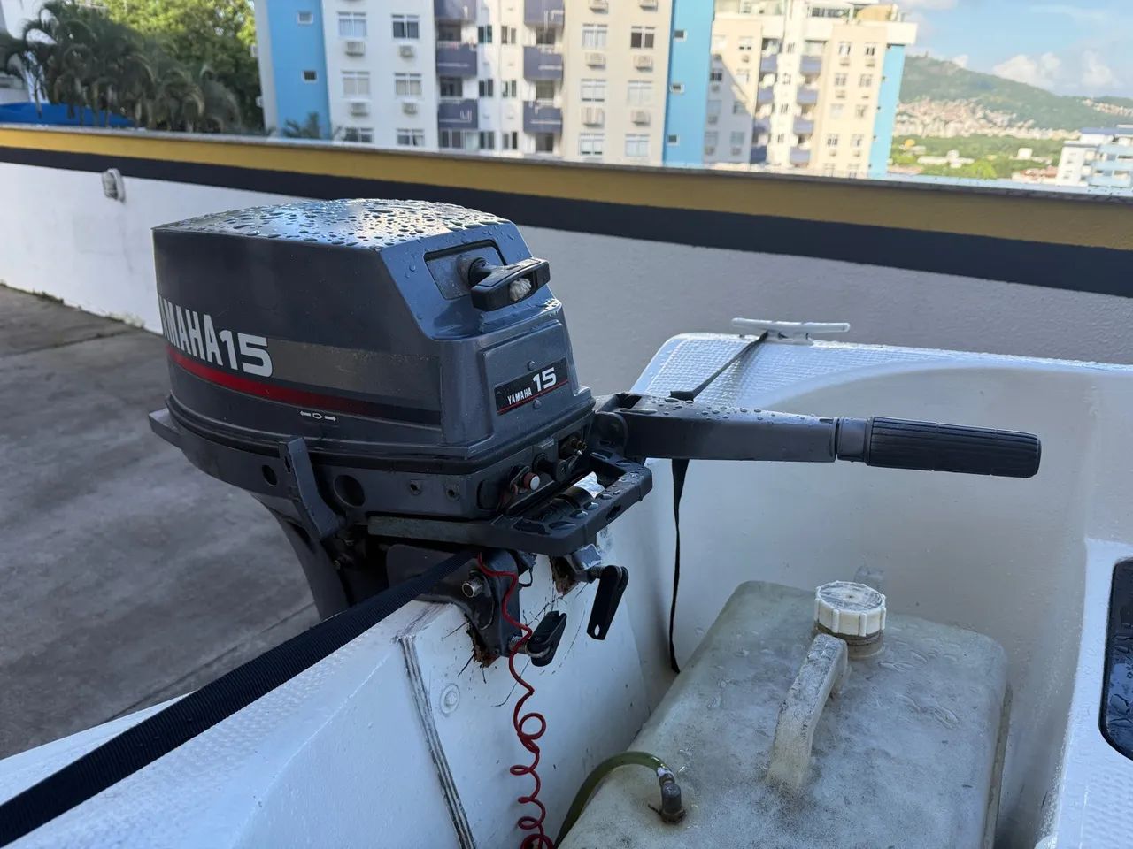 Lancha + motor yamaha 15hp + carreta rodoviária - Foto 14