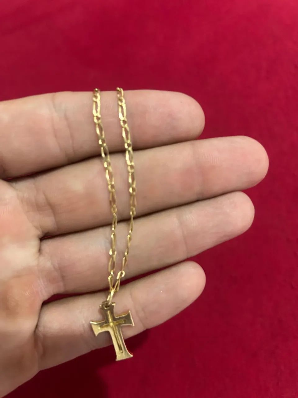 Cordão de Ouro com Cruz - Foto 2