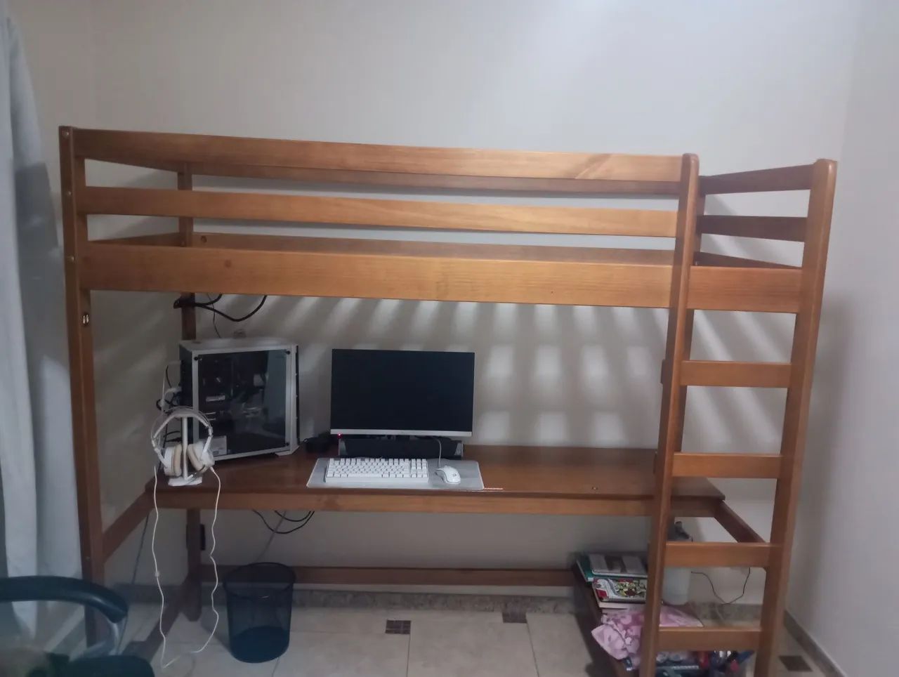 Beliche Cama escrivaninha-mesa - Madeira maciça 64352685487874121