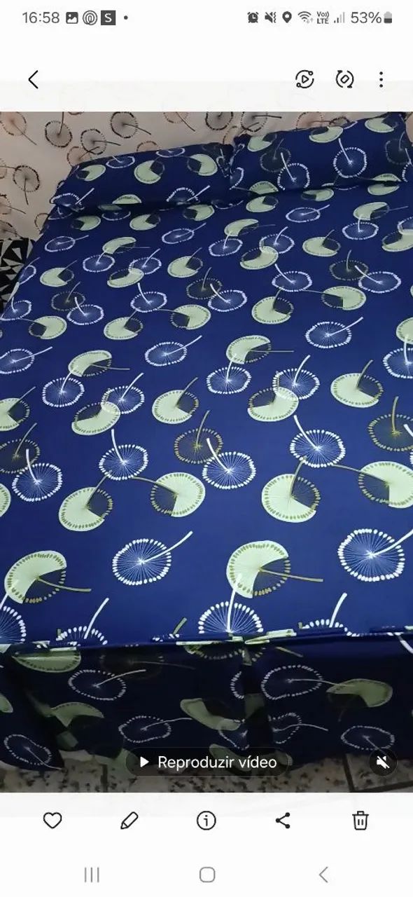 Jogo de Cama com Lençol, Fronha e Saia - Foto 4