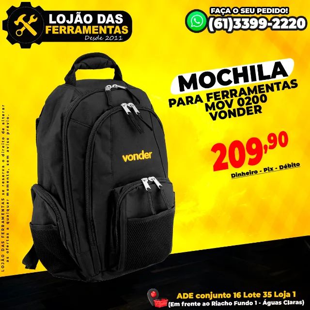 Mochila Para Ferramentas Mov 0200 Vonder