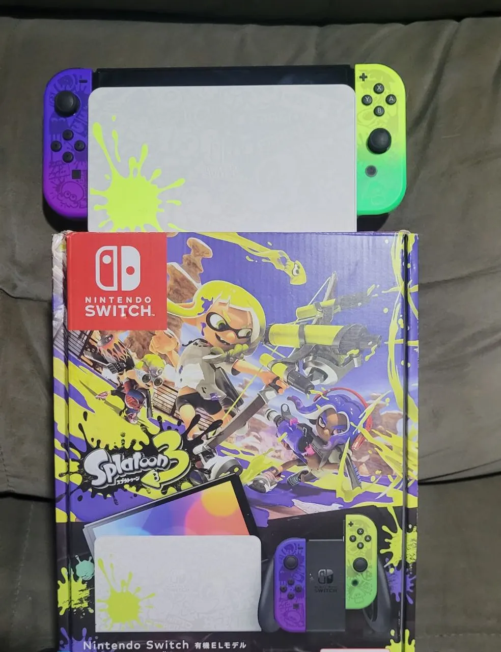 Nintendo Switch OLED Splatoon 3 Edition Destravado Cartão 512GB