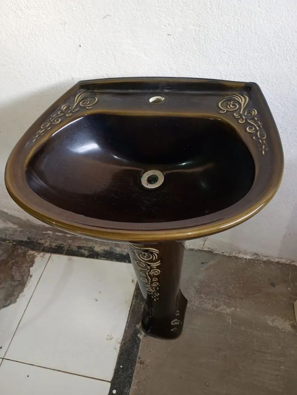 Cuba de cerâmica com coluna64861429803266121