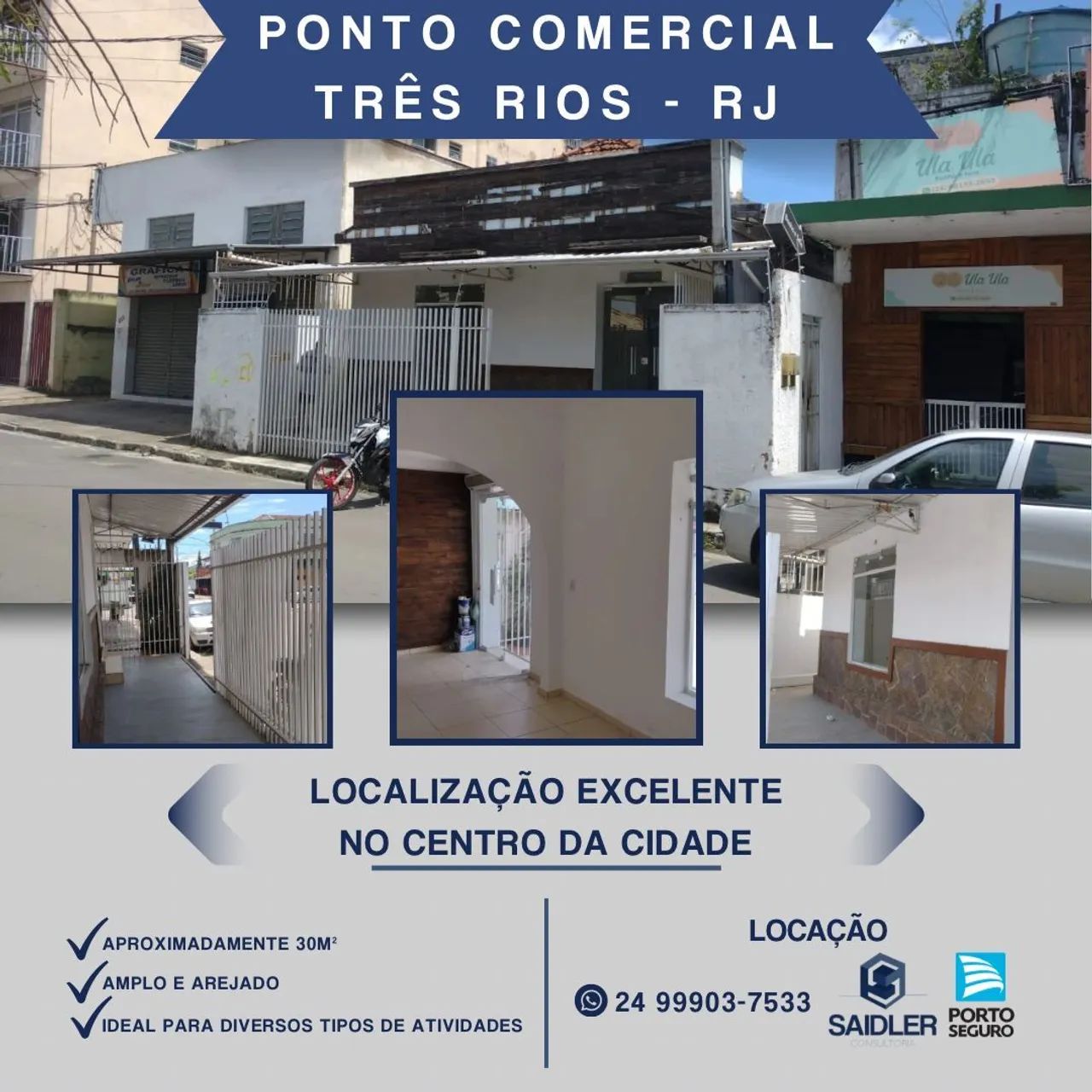 Ponto comercial no Centro de Três Rios RJ 