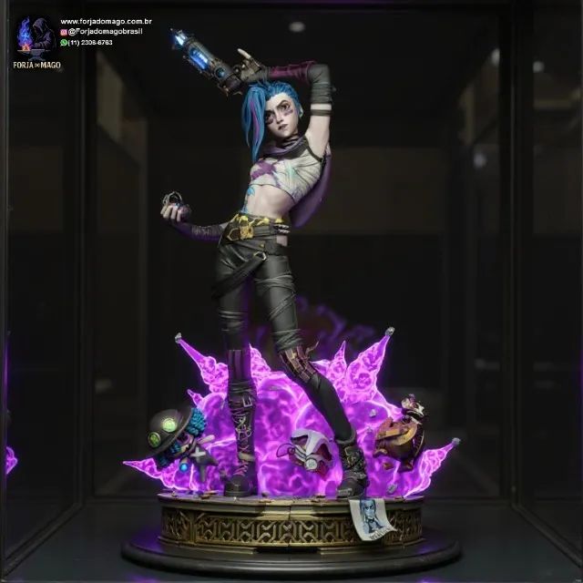Figure Jinx Arcane League of Legends LoL - Hobbies e coleções