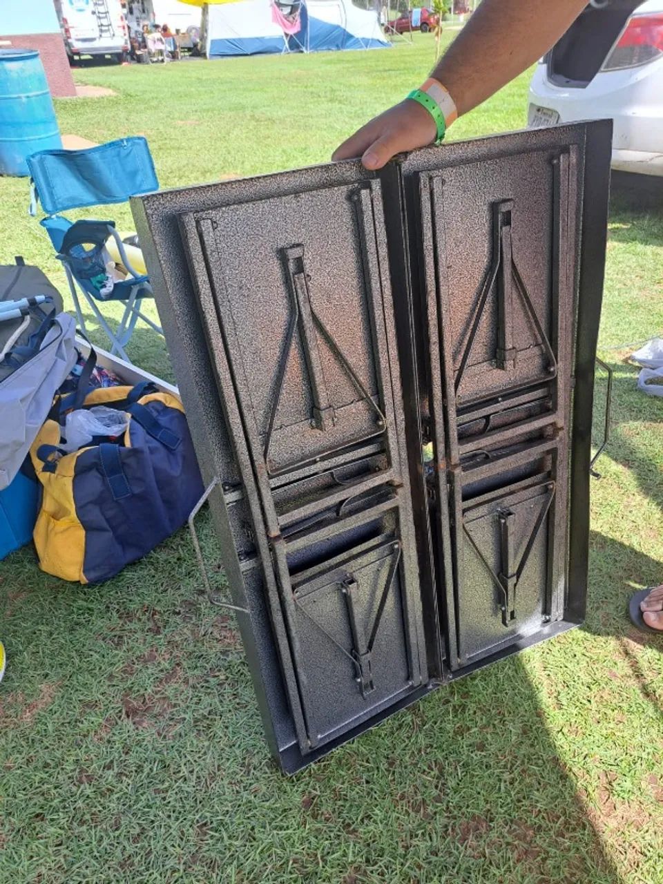 Mesa Camping / Praia articulada com 4 bancos acoplados. - Foto 3