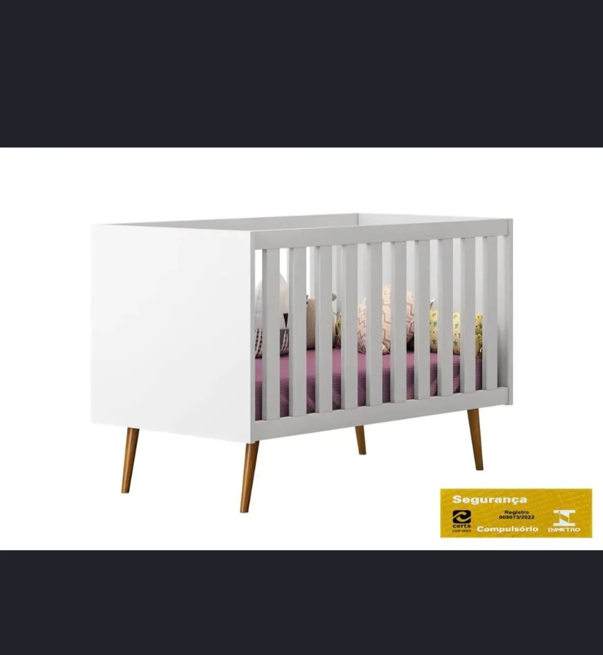 Vendo berço americano retro ,com colchão ,aceito cartão  - Foto 5