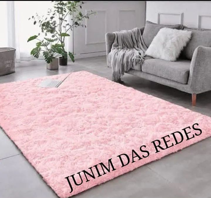 Tapete Felpudo Rosa para Sala - Conforto e Estilo - Foto 5