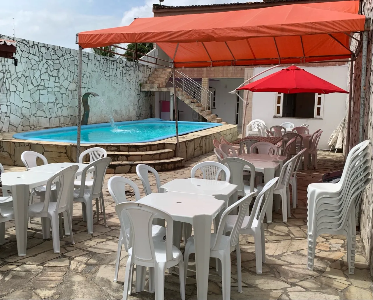 Casa de temporada com piscina