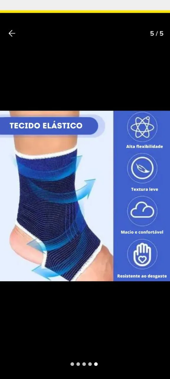 Suporte para Tornozelo Elástico - Conforto e Flexibilidade