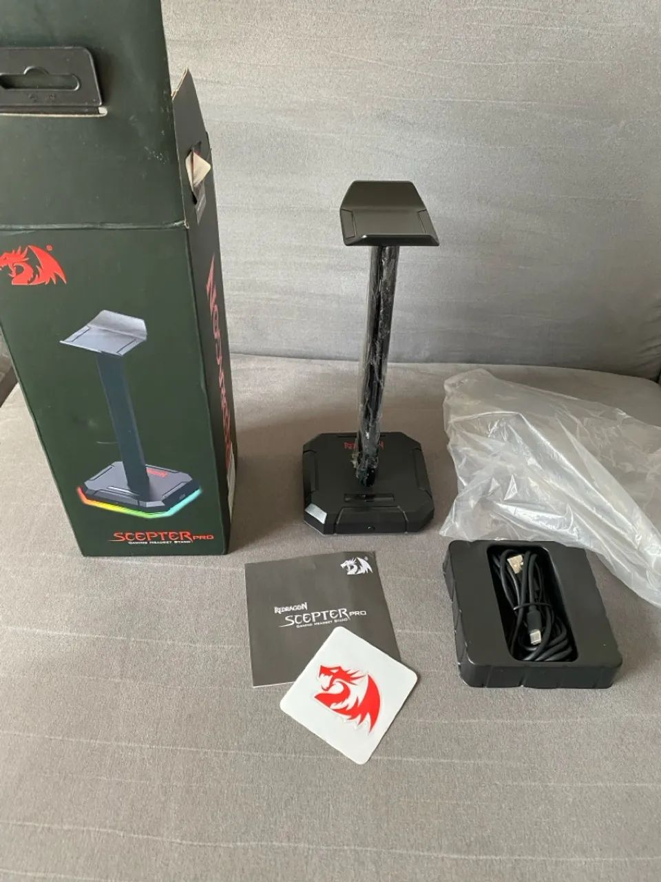 SUPORTE PARA HEADSET REDRAGON SCEPTER PRO RGB - Foto 3