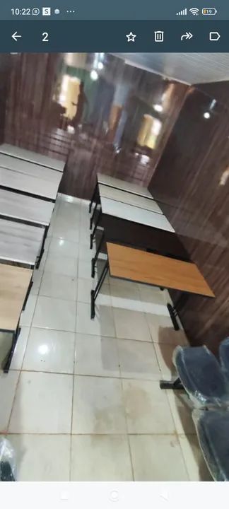Mesa de Escritório Moderna com Estrutura em Metal - Foto 2
