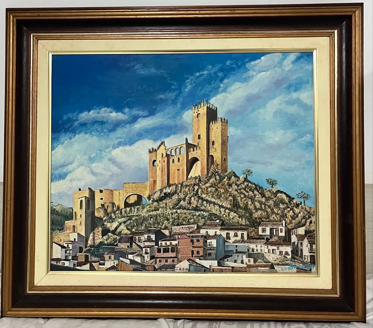Quadro original - Castelo em Vila Espanhola - Foto 2