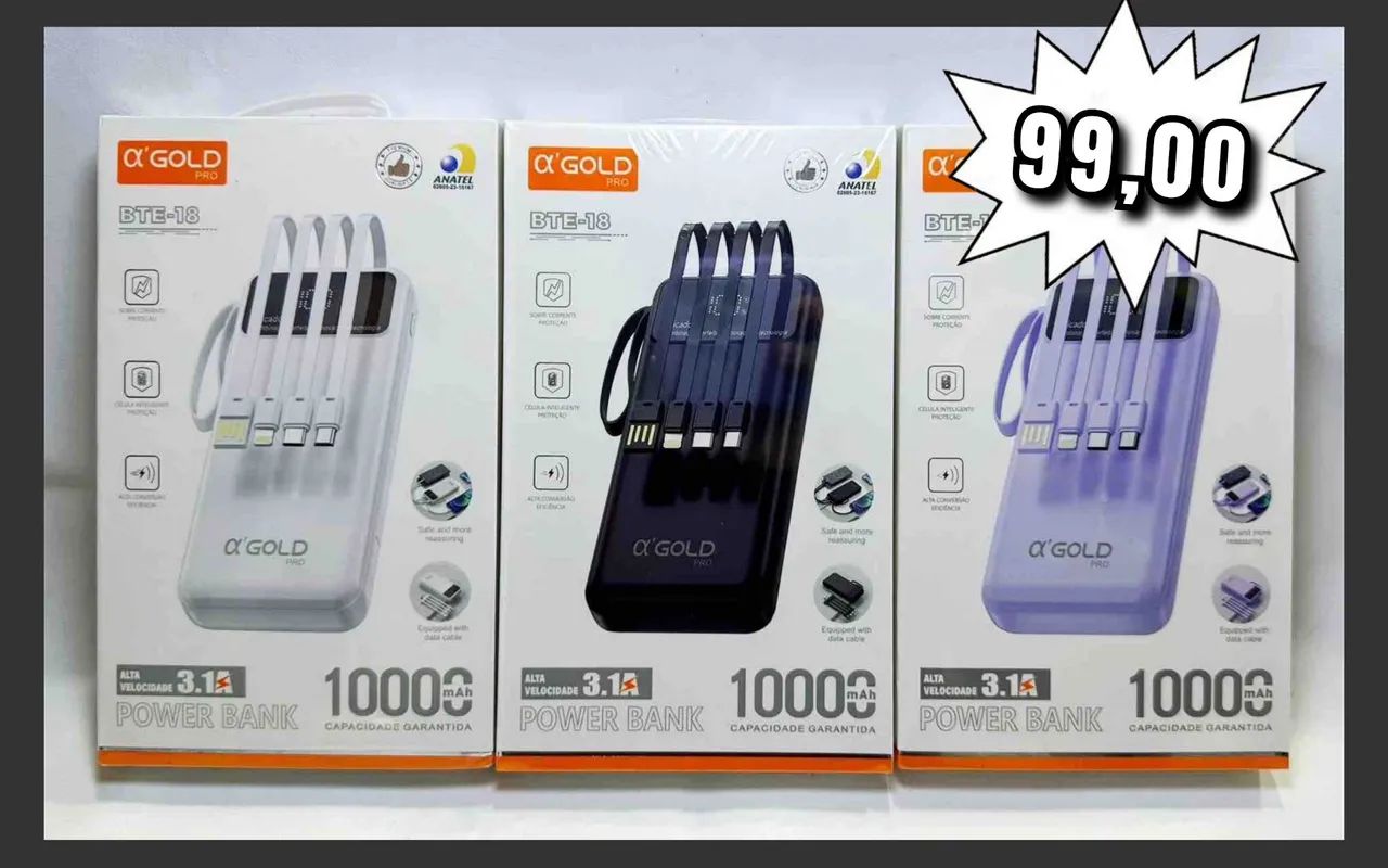 Carregador portátil 10.000mah 