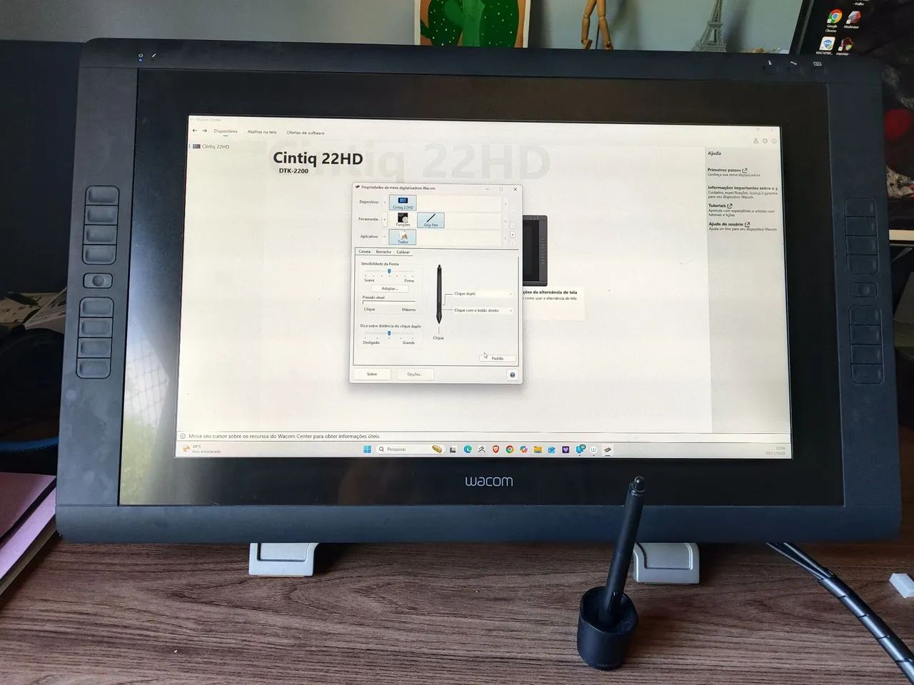 Cintiq 22HD ótimo estado.