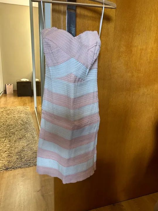  Vestido tomara que caia bandagem