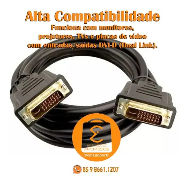 Cabo DVI para DVI 1,8m LE-6635 - Foto 3