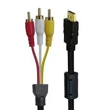 Cabo adaptador HDMI macho para 3 RCA macho